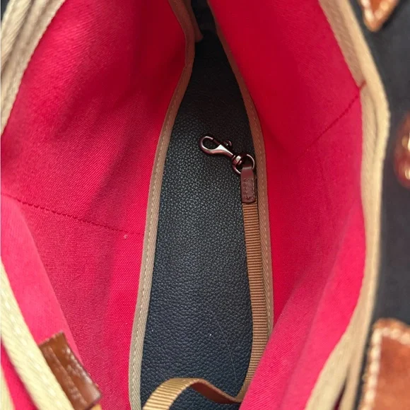 Dooney & Bourke Wakefield Black Leather 
Tassel Tote - Picture 9 of 10